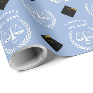 Law School Graduation Gift Wrapping Paper