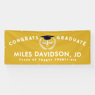 Law School Graduation Gold Banner