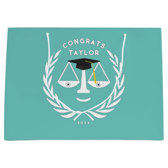 Law School Graduation Large Gift Bag (Front)