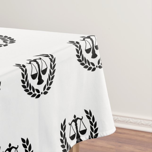 Law School Graduation Lawyer Attorney Tablecloth (In Situ)