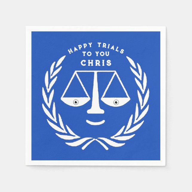 Law School Graduation Lawyer Napkins (Front)