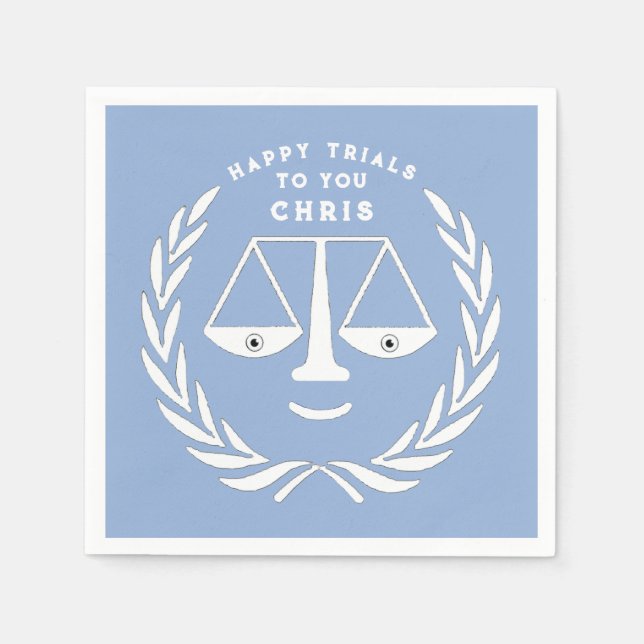 Law School Graduation Lawyer Napkins (Front)