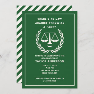 Law School Graduation Party Invitation