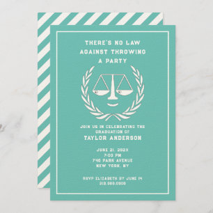 Law School Graduation Party Invitation