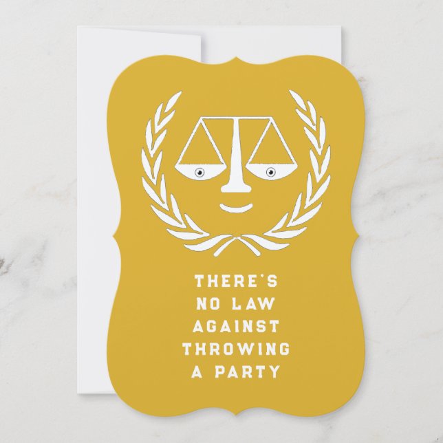 Law School Graduation Party Invitations (Front)