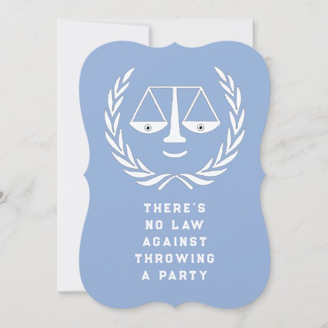 Law School Graduation Party Invitations (Front)