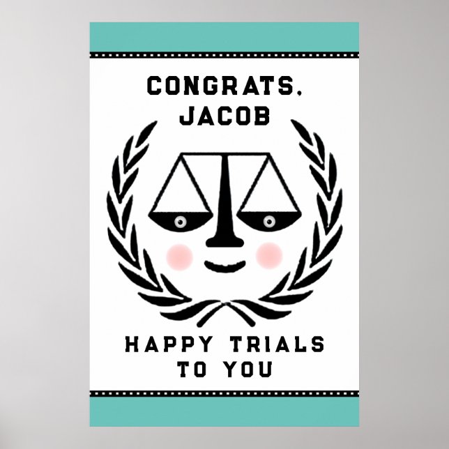law school graduation party poster (Front)