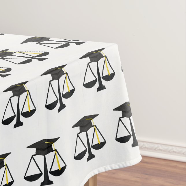 Law School Graduation Party Tablecloth (In Situ)