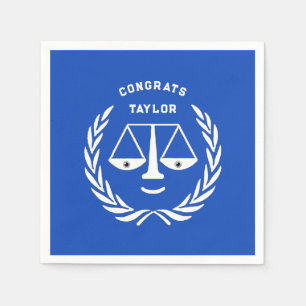 Law School Graduation Red Napkin