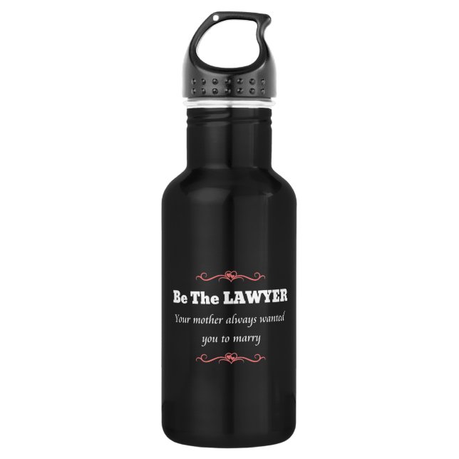 Law School Lawyer Female Graduate - Graduation 532 Ml Water Bottle (Front)