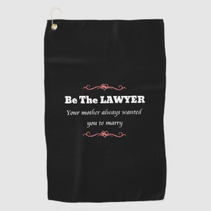 Law School Lawyer Female Graduate - Graduation Golf Towel
