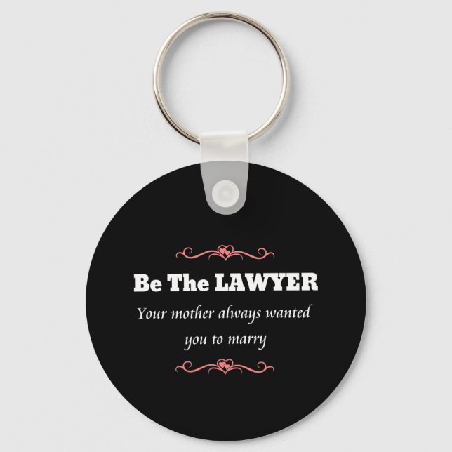 Law School Lawyer Female Graduate - Graduation Key Ring (Front)