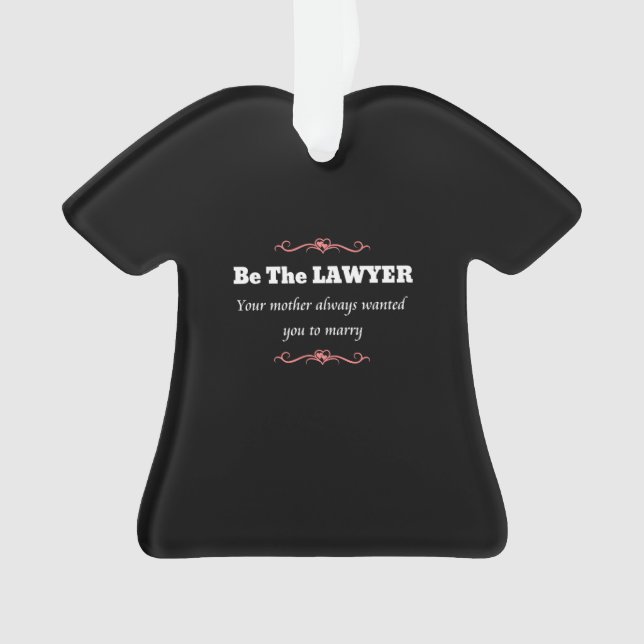 Law School Lawyer Female Graduate - Graduation Ornament (Front)