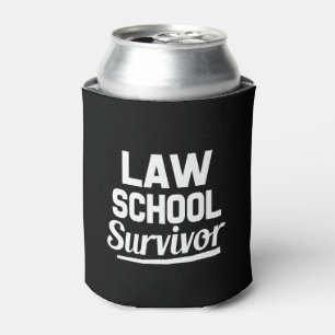 Law School Survivor funny can cooler