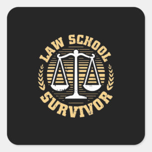 Law School Survivor Square Sticker