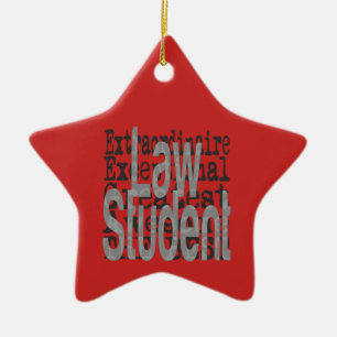 Law Student Extraordinaire Ceramic Tree Decoration