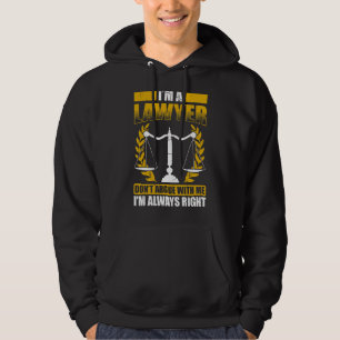 Law Student Law School Student Lawyer In Progress Hoodie