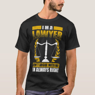 Law Student Law School Student Lawyer In Progress T-Shirt