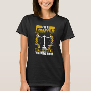 Law Student Law School Student Lawyer In Progress T-Shirt