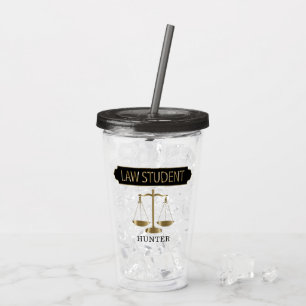 Law Student - Personalise Acrylic Tumbler