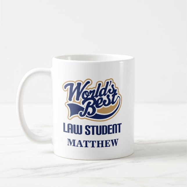 Law Student Personalised Mug Gift (Left)
