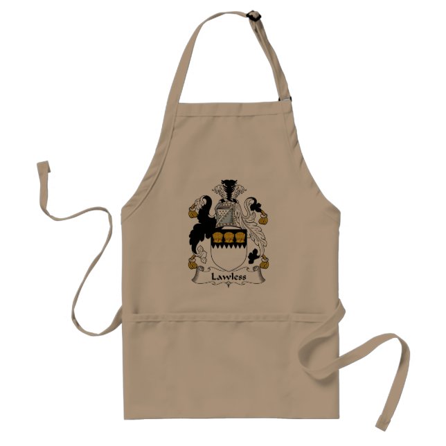 Lawless Family Crest Standard Apron (Front)