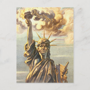Lawless Lady Liberty Postcard