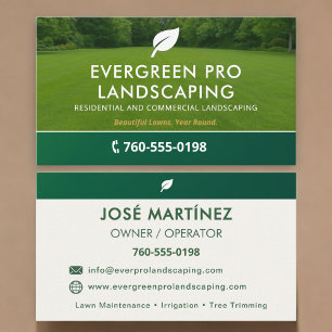 Lawn and Garden Professional Business Card