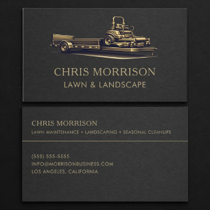 Lawn and Landscape Mower Business Card