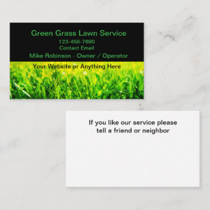 Lawn And Landscaping Unique Business Cards Design