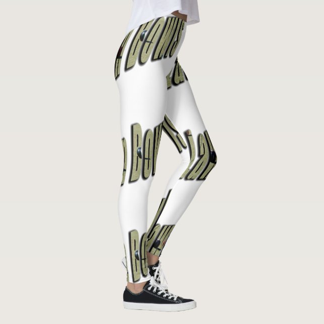Lawn Bowl Dimensional Logo, Leggings (Right)