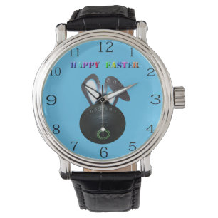 Lawn Bowl Easter Bunny, Wristwatch