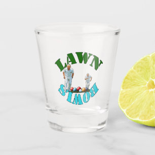 Lawn Bowlers Bowling, Shot Glass