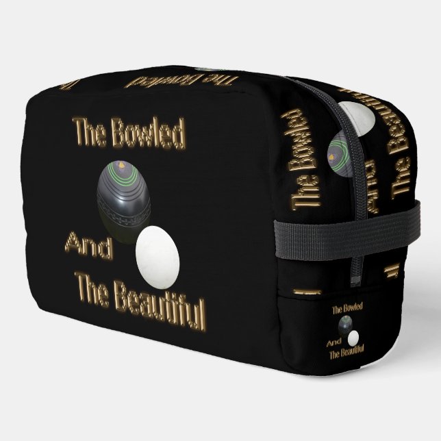 Lawn Bowling Bowled And Beautiful Funny, Dopp Kit (Left Corner)