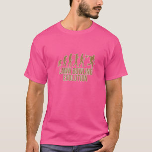 Lawn Bowling Evolution Bowl Player Bowler Coach Gr T-Shirt