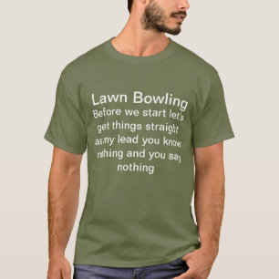 Lawn bowling t shirt. T-Shirt