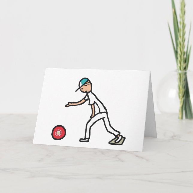 Lawn Bowls Card (Front)