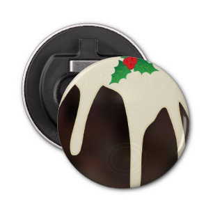 Lawn Bowls Christmas Pudding, Bottle Opener