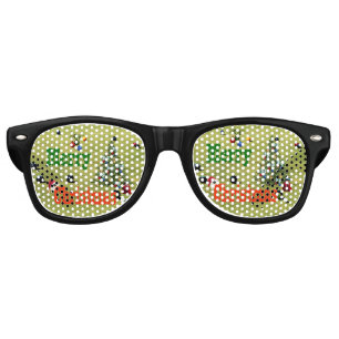 Lawn Bowls Christmas Style, Retro Party Sunglasses