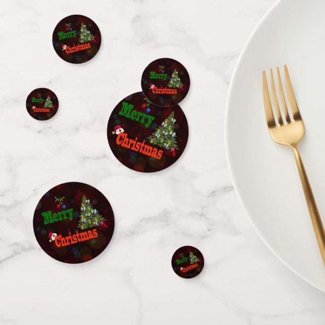 Lawn Bowls Christmas Style, Table Confetti (Group)