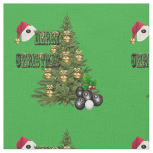 Lawn Bowls Christmas Tree Design, Fabric