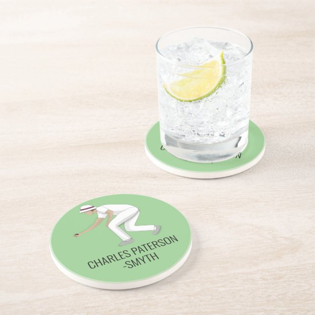 Lawn Bowls Coaster (Side)