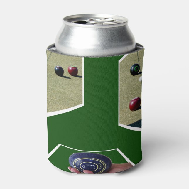 Lawn Bowls Dimensional Art, Can Cooler (Can Front)
