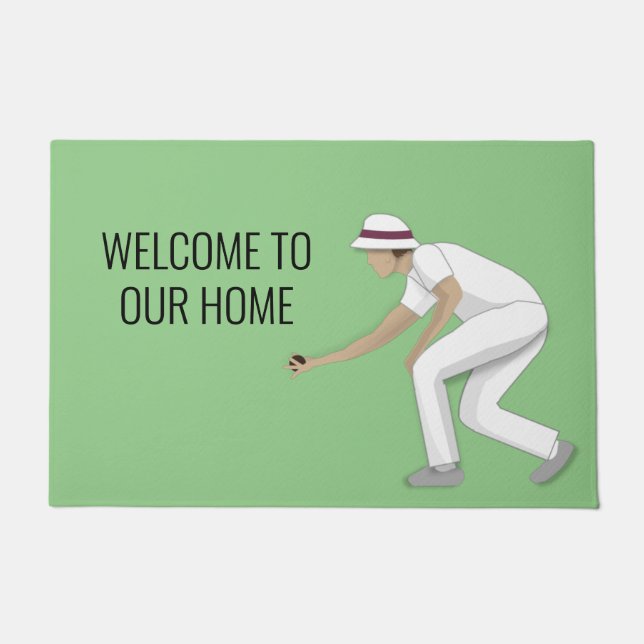 Lawn Bowls Doormat (Front)