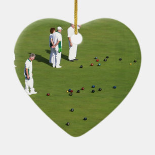 Lawn Bowls England Ceramic Tree Decoration