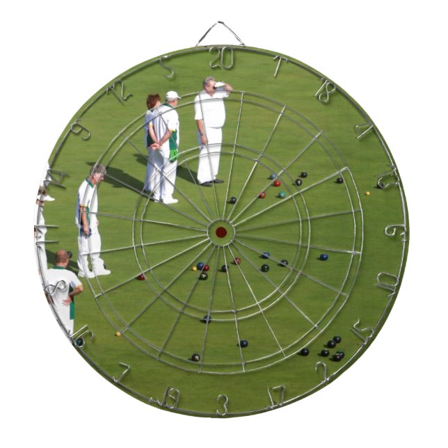 Lawn Bowls England Dartboard (Front)