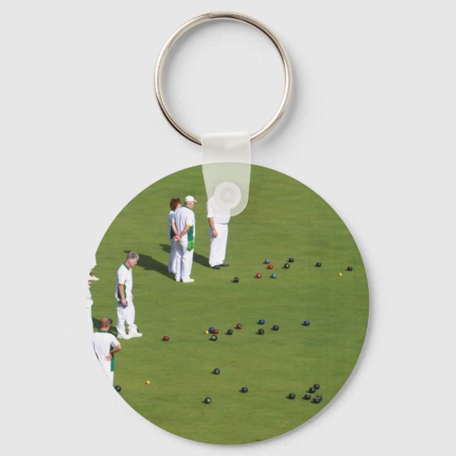 Lawn Bowls England Key Ring (Front)