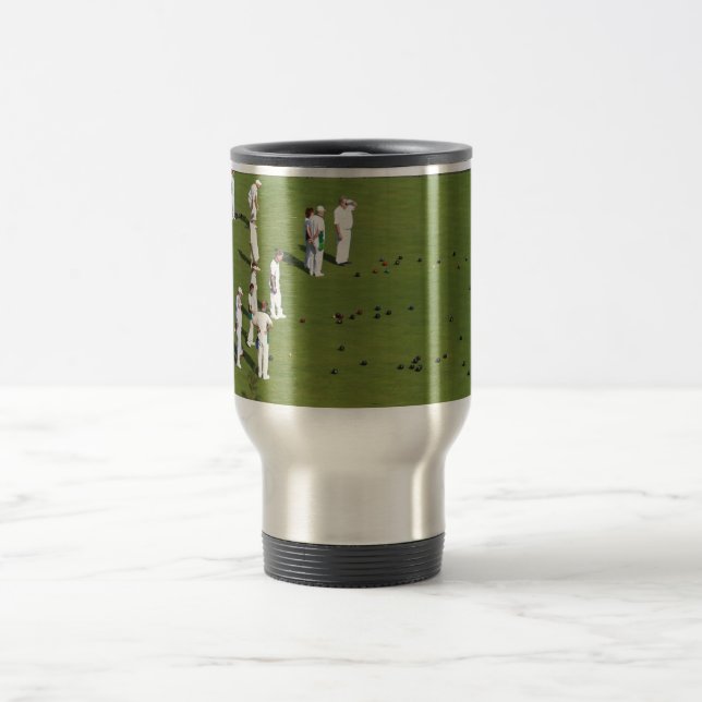 Lawn Bowls England Travel Mug (Center)