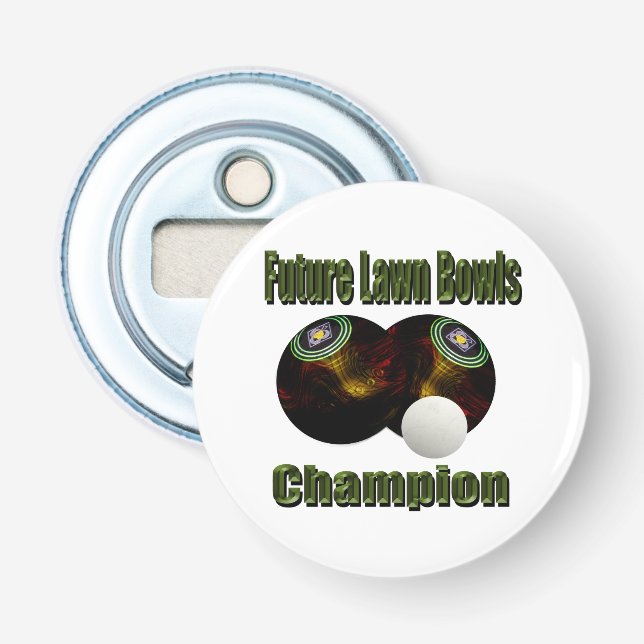 Lawn Bowls Future Champ, Bottle Opener (Front)