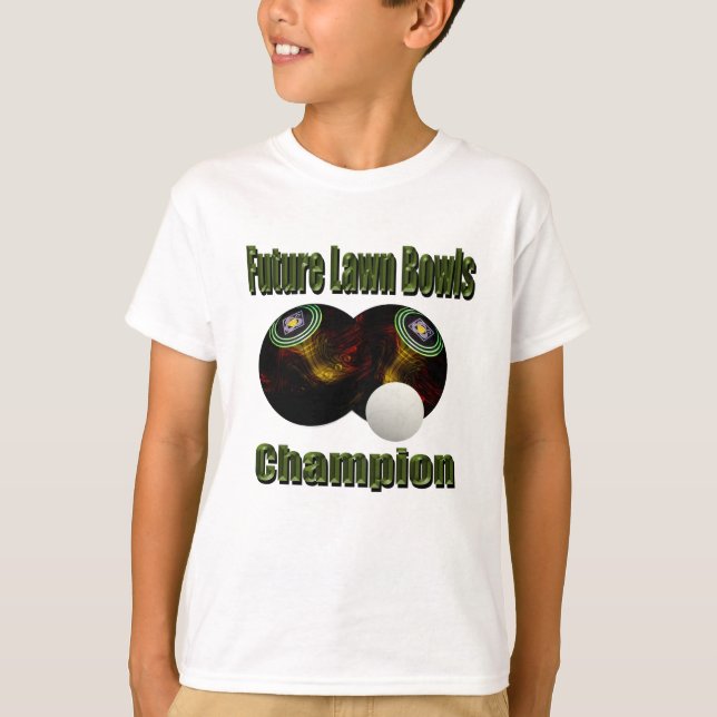 Lawn Bowls Future Champ, Kids Tshirt (Front)